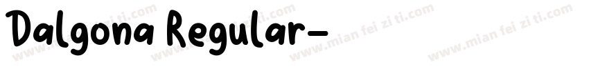 Dalgona Regular字体转换